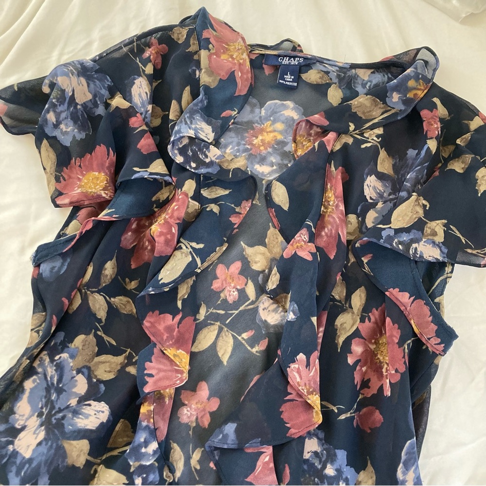 Floral sheer blouse - Picture 2 of 6